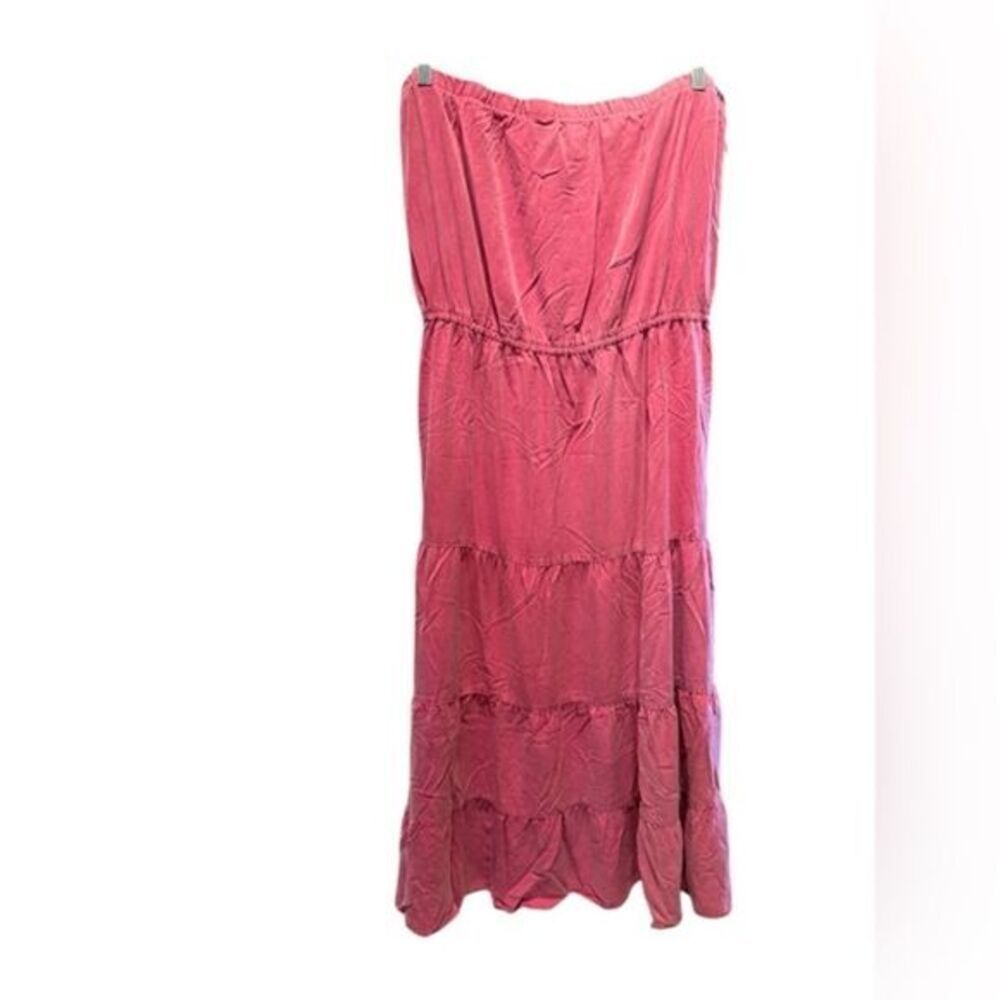 NWOT White Burch Black Label Women’s Red Washed Tiered Strapless Maxi Dress- 2XL - Picture 5 of 6